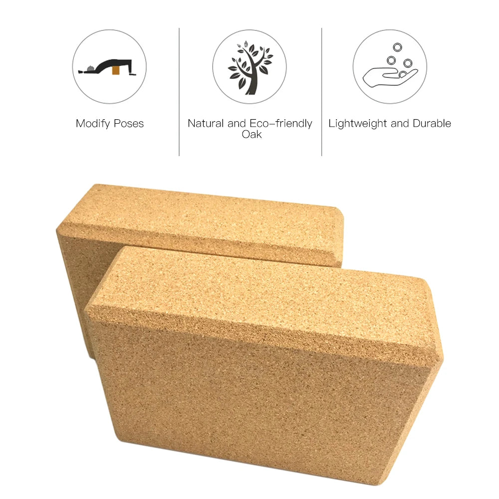 Cork Yoga Block- Seawater – moveco