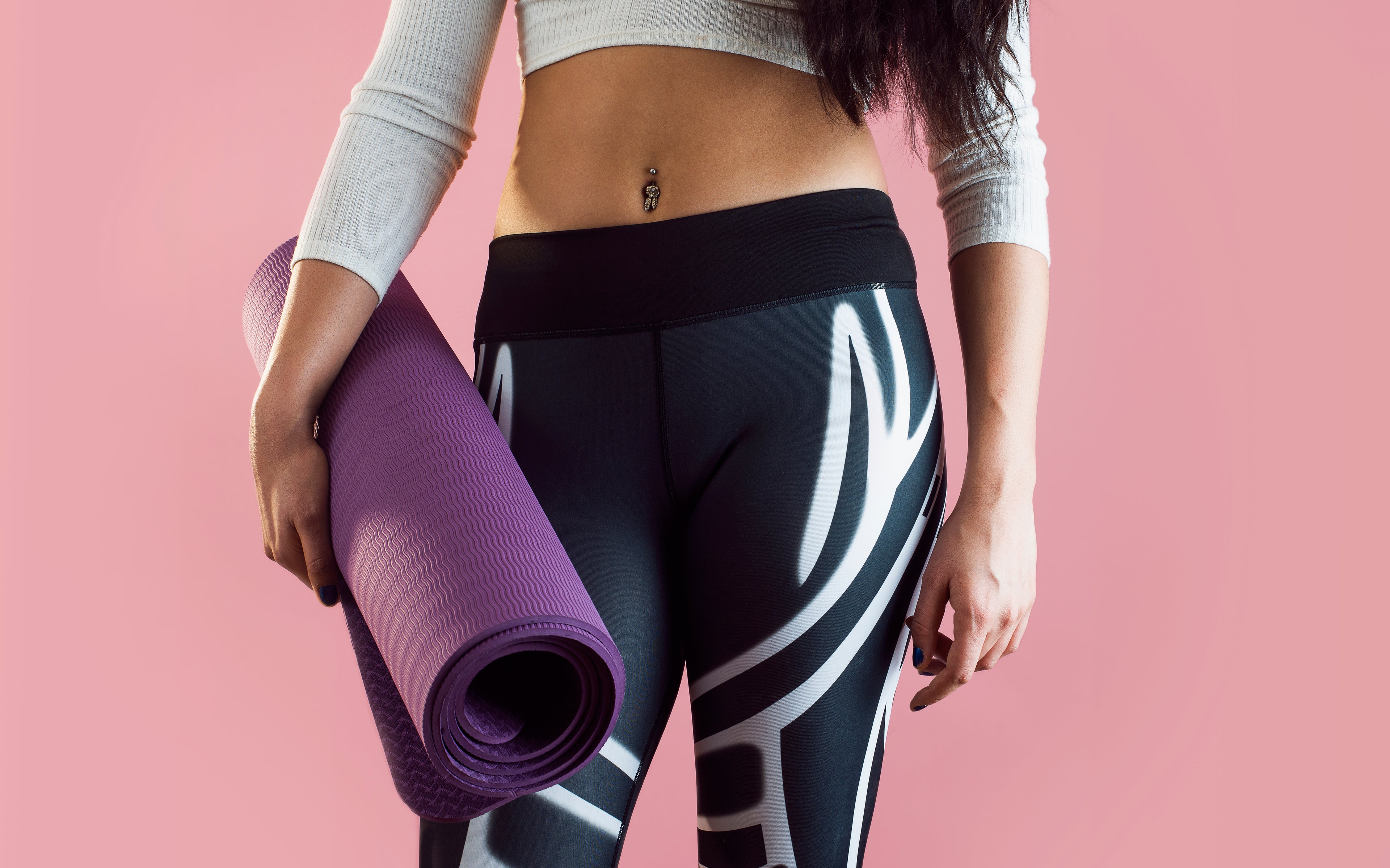 Workout Mat for Fitness, Pilates, Yoga, and Floor Exercise